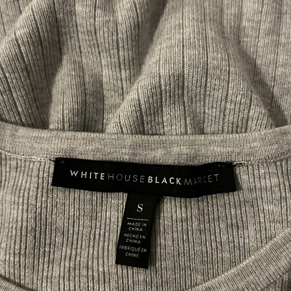 WHITE HOUSE BLACK MARKET Light Gray Women’s Tops Size Small - Picture 2 of 11